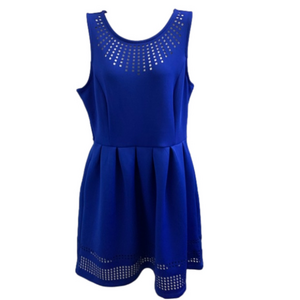 Apt. 9 Blue Pleated Cut Out Sundress